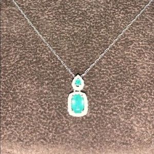 Peridot and diamond necklace!